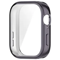 Full Cover TPU Screen Protector Case for SmartWatch - Protective Frame Bumper Shell Accessories (Gun color)