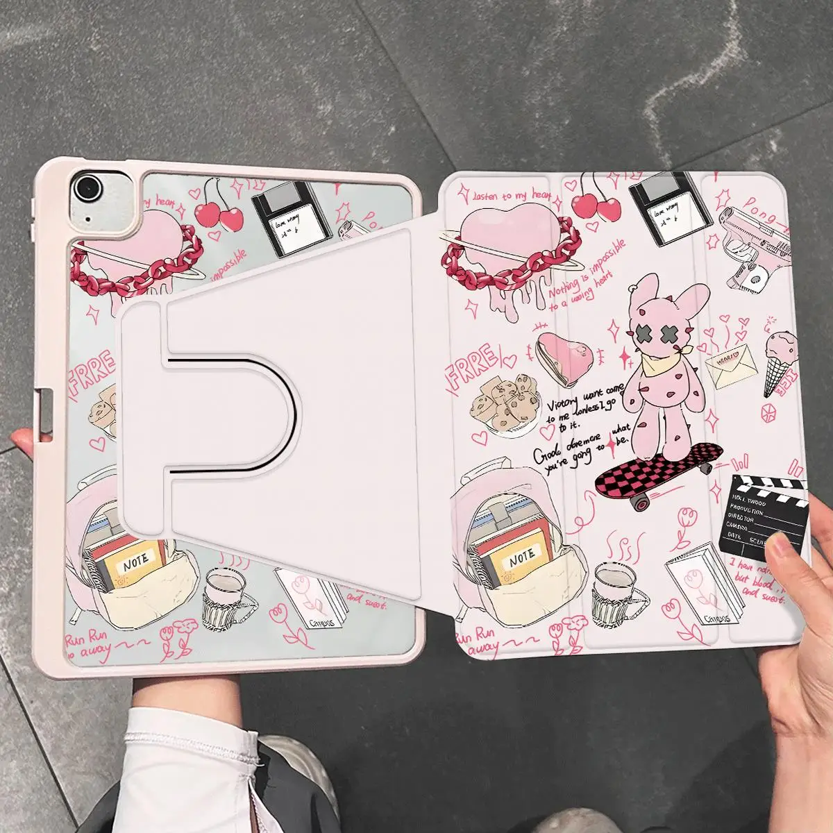 Fortune Cat Protective Tablet Case – Universal Fit