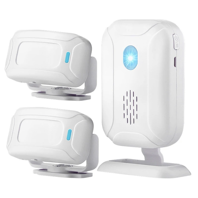 

Wireless Welcome Alarm Doorbell PIR Store Shop Entry Motion Sensor Infrared Detector Induction Door Bell 5 Functions Night Light