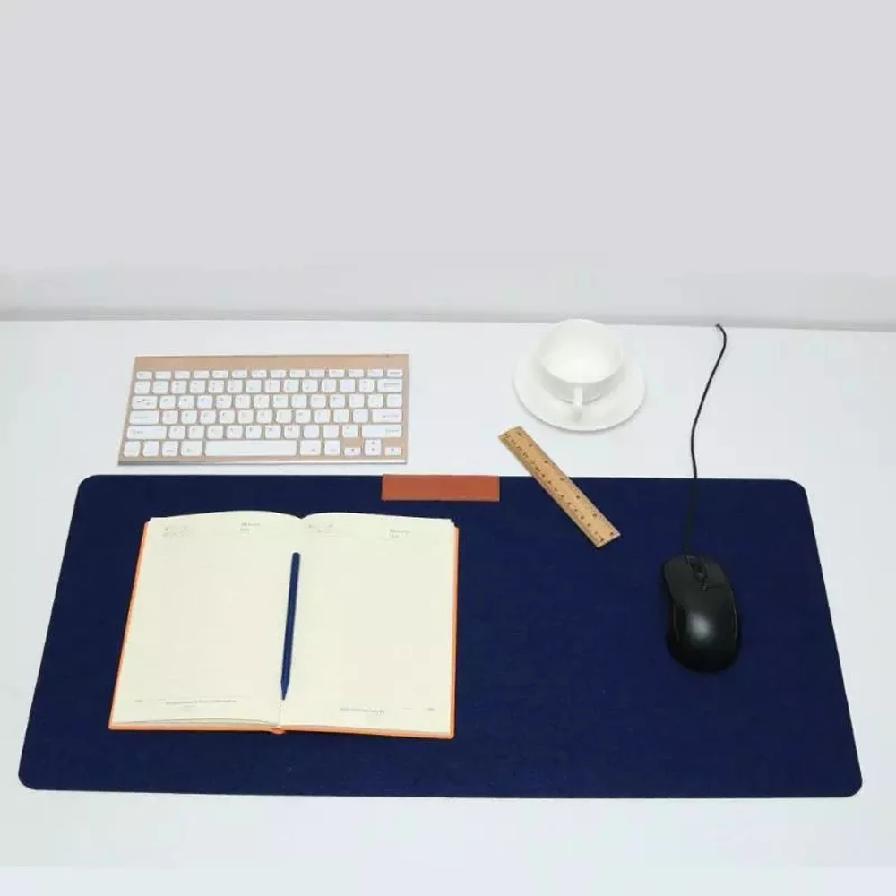 Ultra-Modern Non-Slip Large Wool Desk Mat