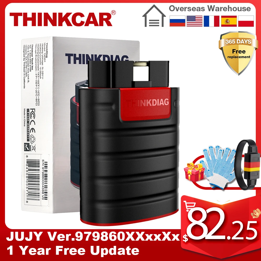 portable car battery charger THINKCAR Thinkdiag July Version Full System scanner All Software OBD2 Diagnostic Tools 16 reset services Ecu coding pk easydiag buy car inspection equipment