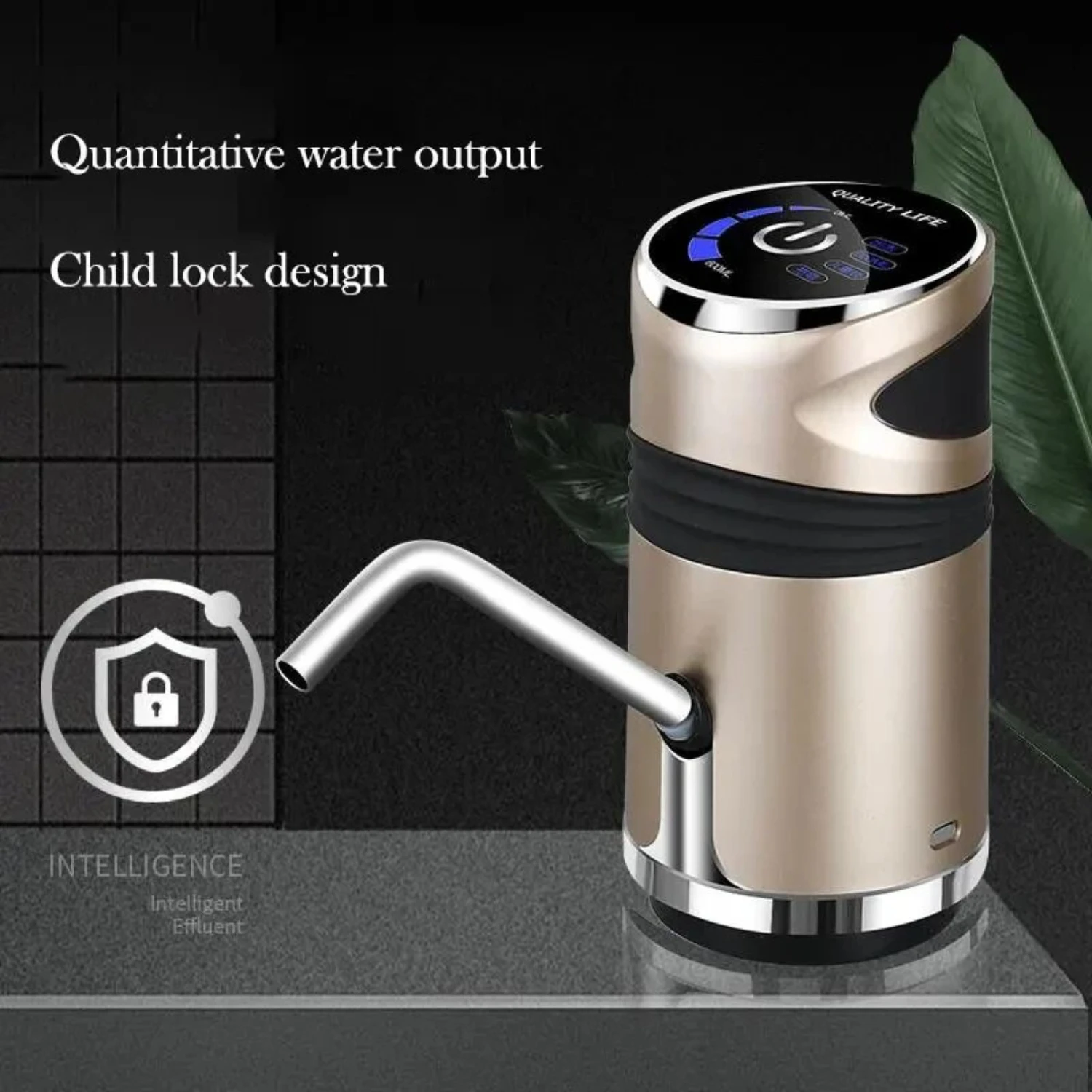 Convenient and Stylish Portable Automatic Water Dispenser with Child Lock-Technologically Advanced Compact Smart Household Wat