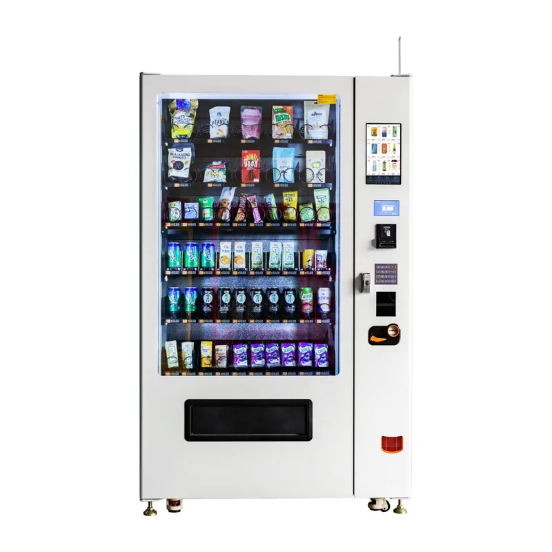 

24 Hours Self-service Hot Sale Drinks And Snacks Vending Machine With Cooling Food Drink Vending Machine For Sale