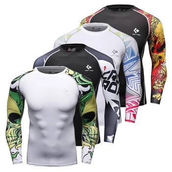 Cody Lundin T-shirt da nuoto per abbigliamento da palestra a compressione da uomo T-shirt da uomo all'ingrosso per abbigliamento da palestra slim fit Rash Guard