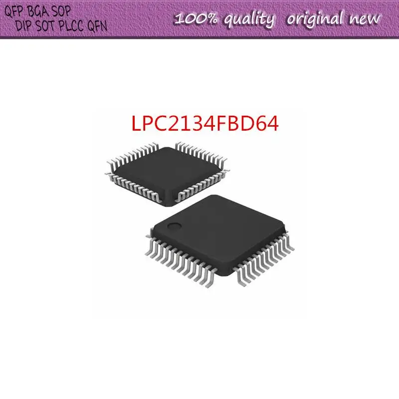 

NEW 2PCS/LOT LPC2134FBD64 LPC2134FBD LPC2134 LQFP-64