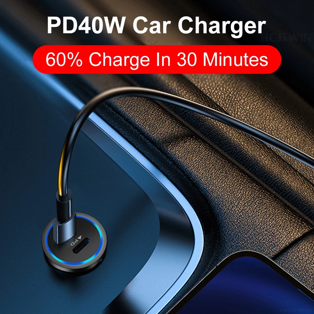 รูปสินค้า อะแดปเตอร์ชาร์จรถยนต์ USB-C 66W ชาร์จเร็ว