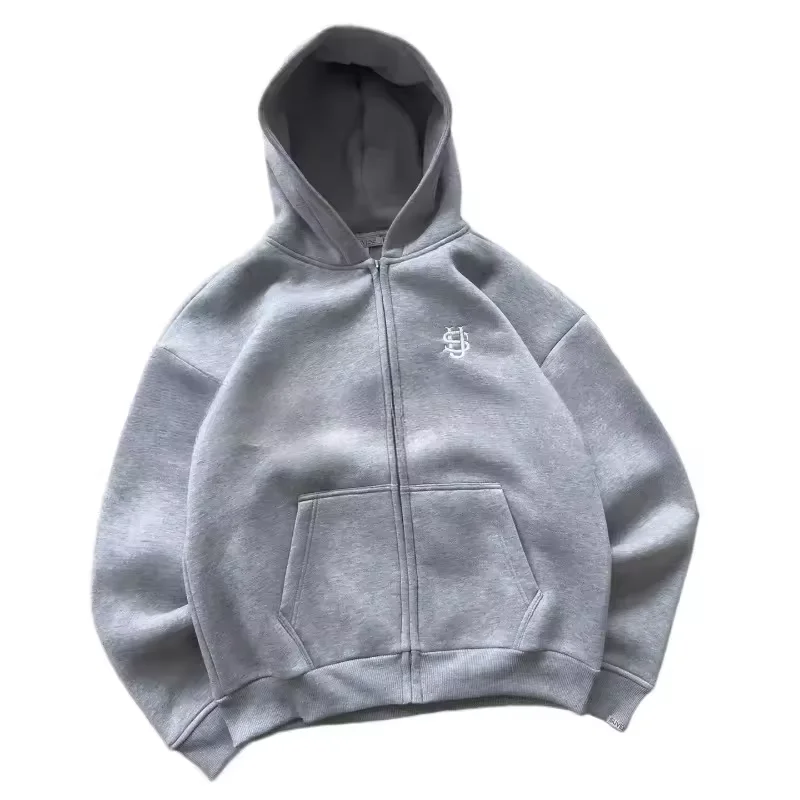 gray hoodie 1pc