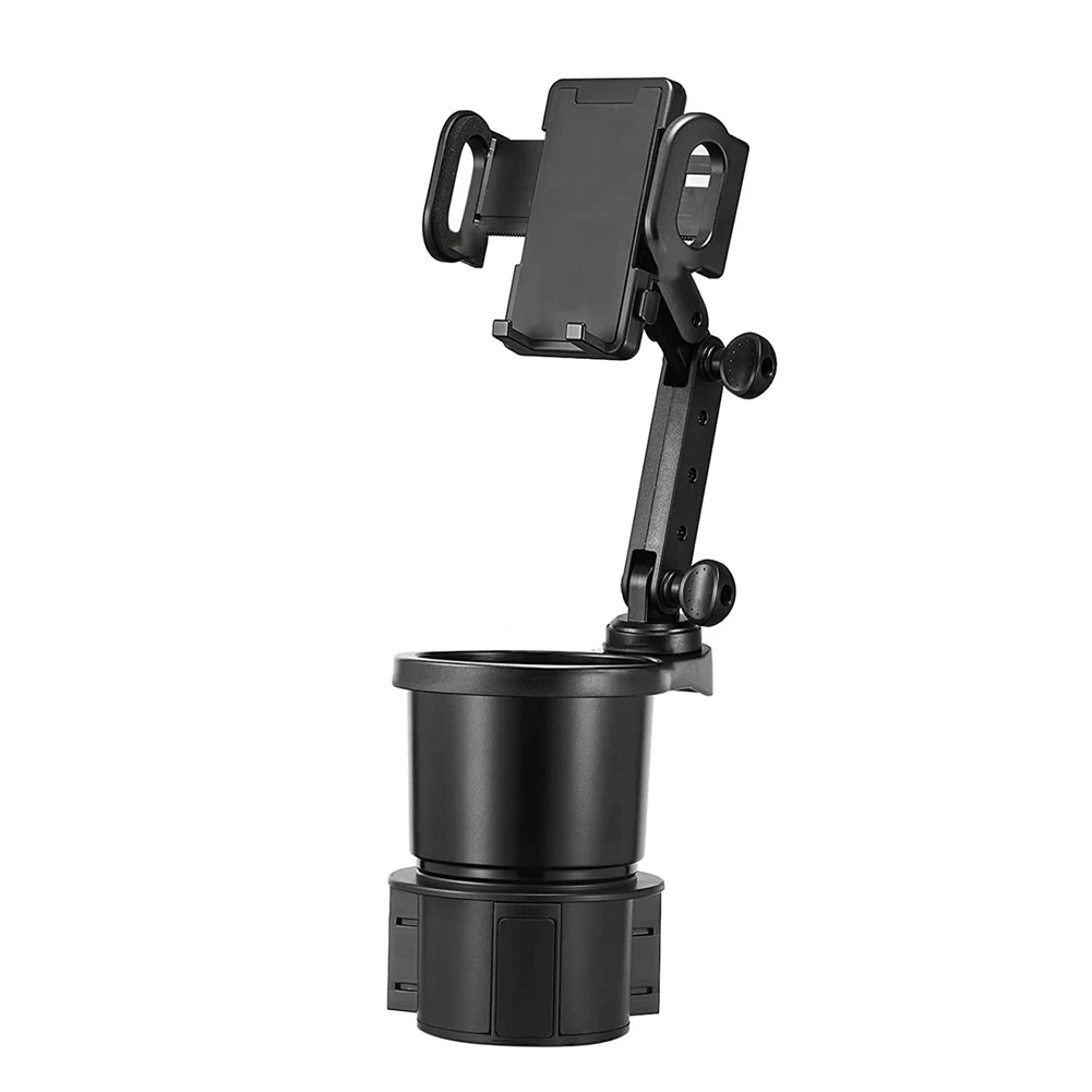 

Cup Holder Expander for Car 360° Rotation Cup Holder Phone Mount Compatible with for iPhone/Samsung All Smartphones