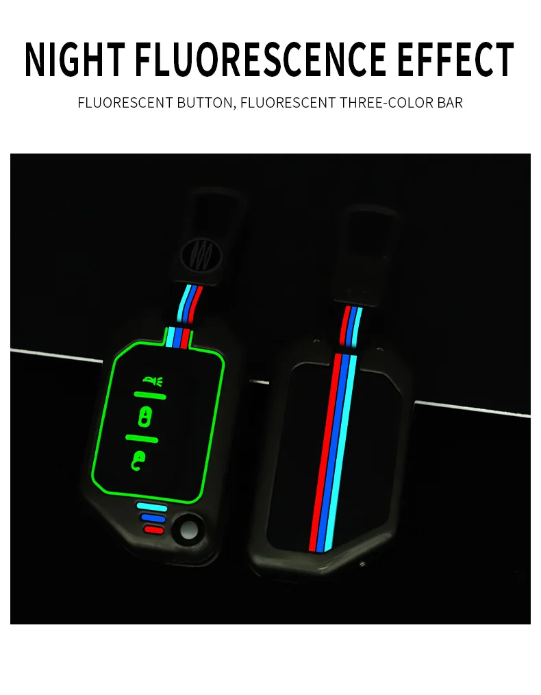 2 3 4 pulsanti copertura della cassa chiave dell'automobile per Jeep Wrangler JL TJ Gladiator JT 2019 2020 telecomando senza chiave accessori Auto portachiavi - S1ef21d99b3a74b3fb683eda577e027f6J