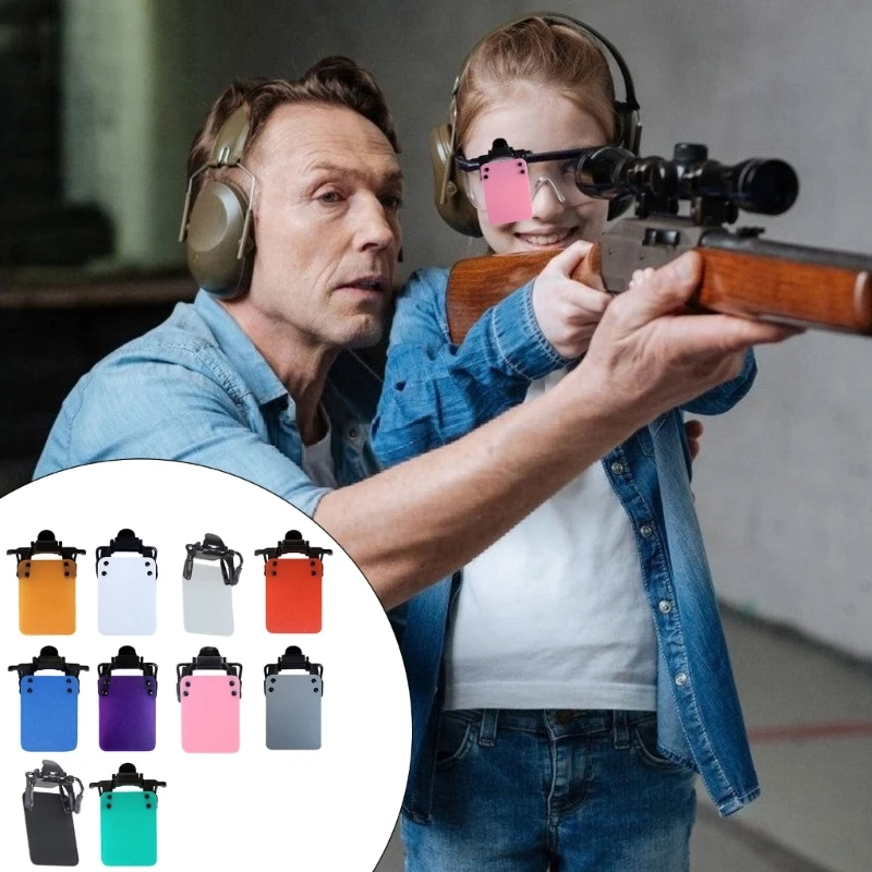 YD61 Plastic Shootings Glasses Patches Eye Mask Aim Assistance Glasses Patches 4