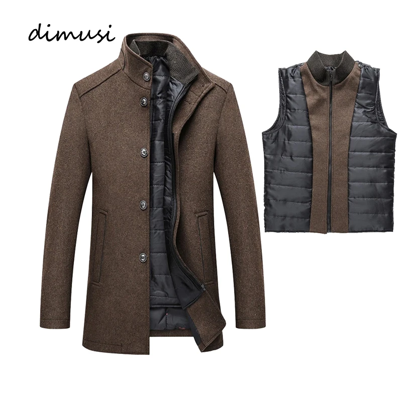 DIMUSI Men Winter Warm Jacket Parkas Coat Men Fashion Autumn Clothing ...