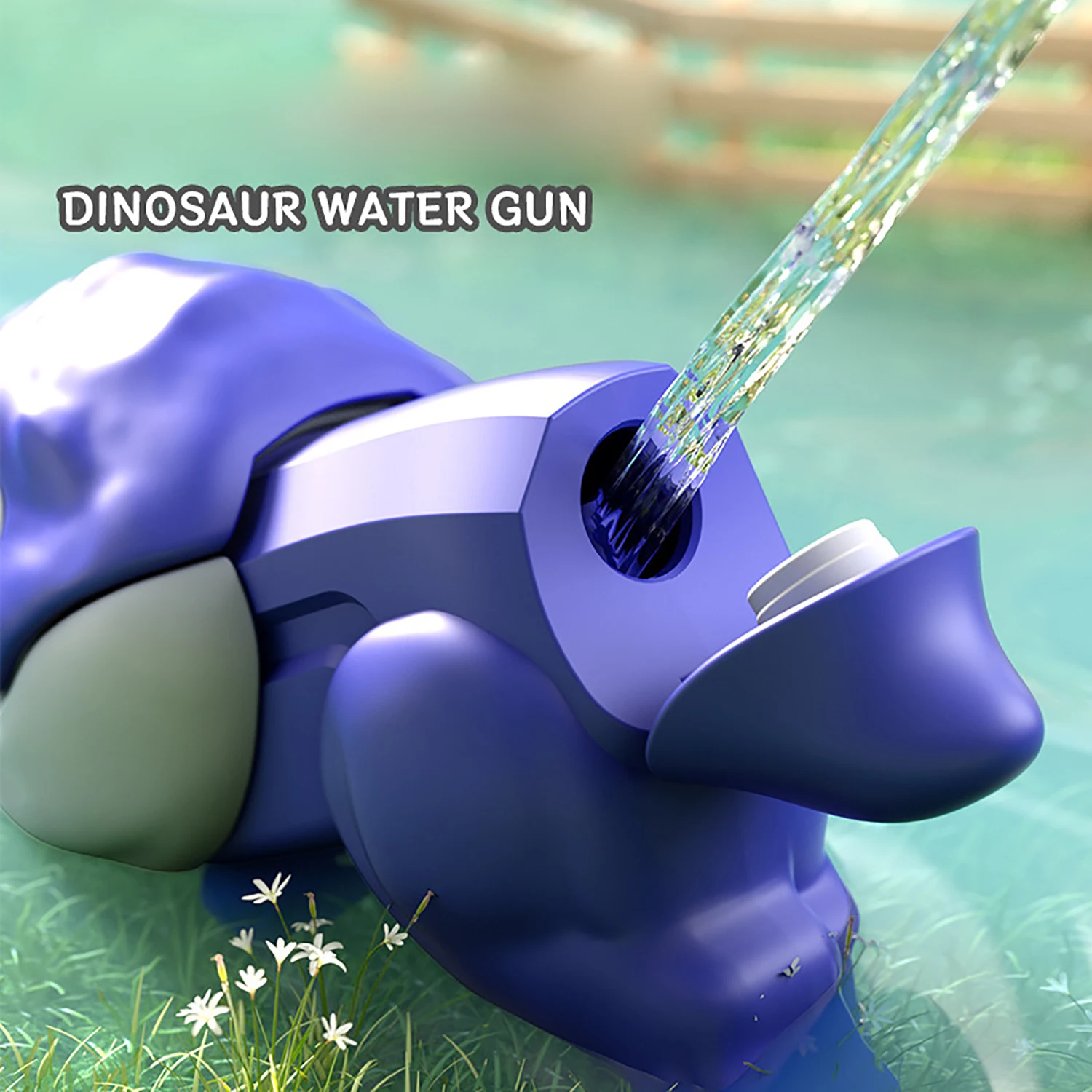 Children's Dinosaur Water Gun Manual Continuous Play Water Toy Summer Outdoor Water Battle Indoor Bathroom 5