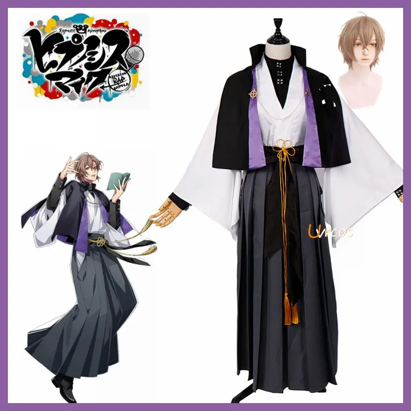 Anime Division Rap Battle Yumeno Gentaro Insulation Mic Fling Fse Phantom Wig Costume Cosplay