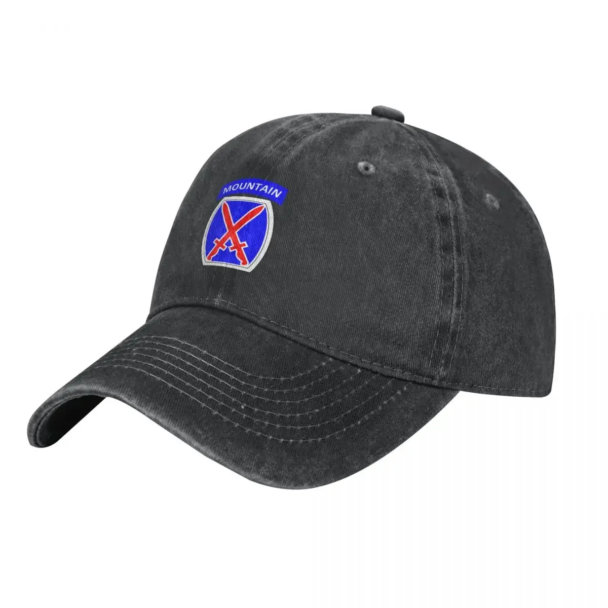 

10th Mountain Division (United States) Cowboy Hat Gentleman Hat Golf Wear Sunscreen Big Size Hat Men's Caps Women's