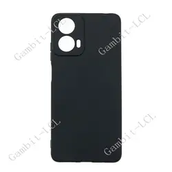 Shockproof Soft Silicone Anti-Fall Case for Moto G34 (Black)
