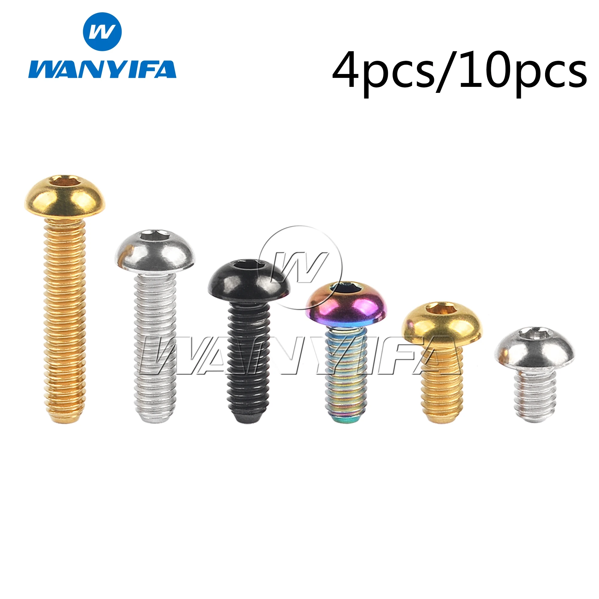 TC4 Titanium GR5 Allen Socket Cap Head Screws / Bolts - M3 M4 M5 M6 M8 M10 Sizes