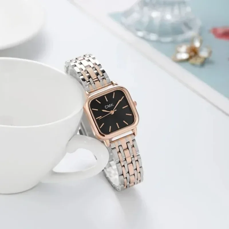 Stainless Steel Bracelet Watch Women Fashion Minimalist Temperament Small Square Quartz Wristwatch women watches