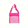 Foldable Mesh Beach Bag with In-Line Wheels - Adjustable Colorful Shell  Tote for Beach , Durable Polyester Makeup Bag with Stro 4