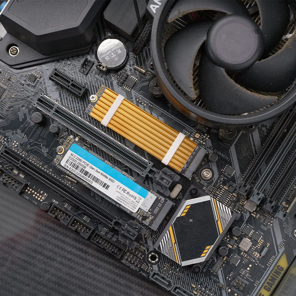 M.2 SSD NVMe Heat Sink M2 2280 SSD Hard Disk Aluminum Heatsink Radiator with Cooling Thermal Pad For PS5 NVME NGFF M.2 2280 thermal pad water cooling radiator cpu radiator cooler electronic chip cooler cpu cooler