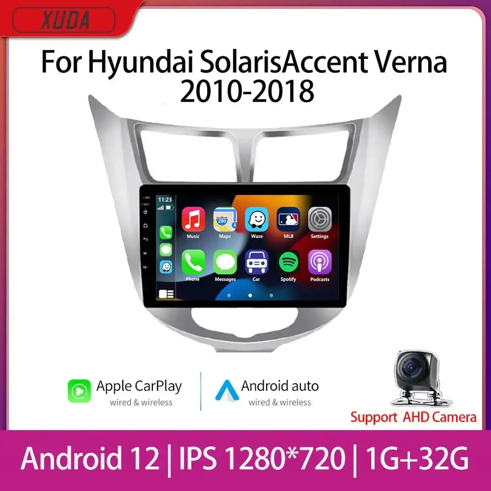 Android 12 autó Rádióadó számára Hyundai Motor Company Solaris verna Akcentus 1 2010 - 2016 Multimédia videó Játszadozó navigaion GPS 2 Ricaj dvdt fejét Gépegység