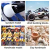 2PCS Gundam Model Cleaning Brush Kit Fiber Hard and Soft Bristle Anti Static Dusting Brush with Wooden Handle for Hobby Crafts 4