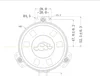 Ghxamp 87mm Feeling Music Low Frequency Vibration Speaker Subwoofer Plane Resonance Car Seats Home Massage SPA 20Hz-150Hz 1PC 6