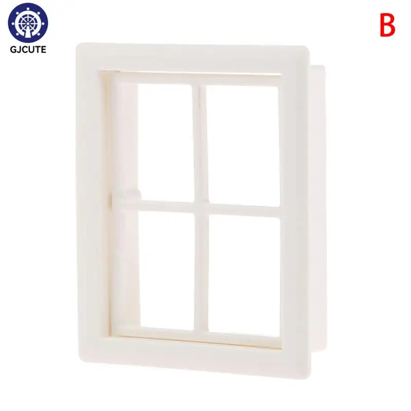 1/12 Scale Dollhouse Miniature 6 Panel Interior Wooden Door Frame DIY Plain Embryo Material Furniture Doll House Accessories 4