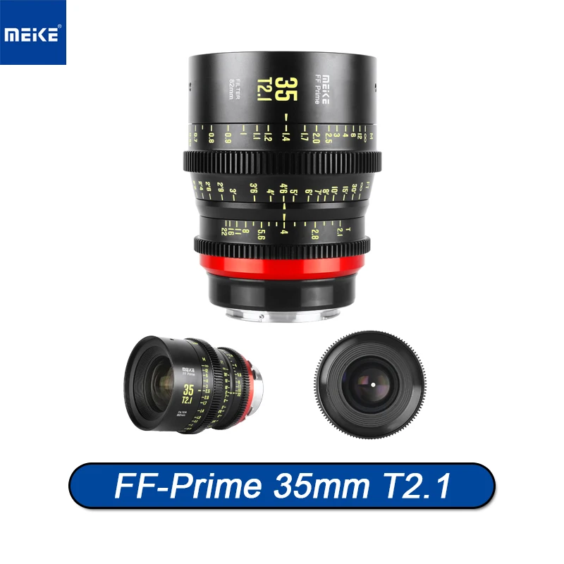 Meike Ff-Prime 35Mm T2.1 Cine Lens Per Sistemi Di Telecamere Cinematografiche Full Frame Per Arri Pl Panasonic L Canon Ef/Rf Sony E Mount