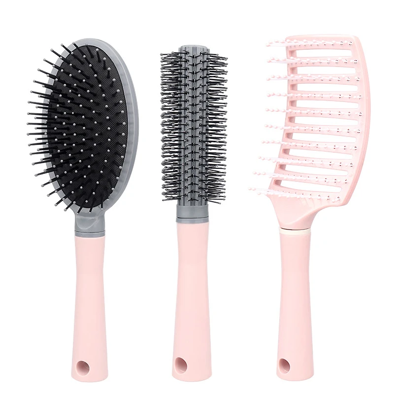 

High Quality Hair Scalp Massage Comb Hairbrush For Women Wet Dry Curly Detangle Hair Brush Pro Salon Curved Detangling Combs