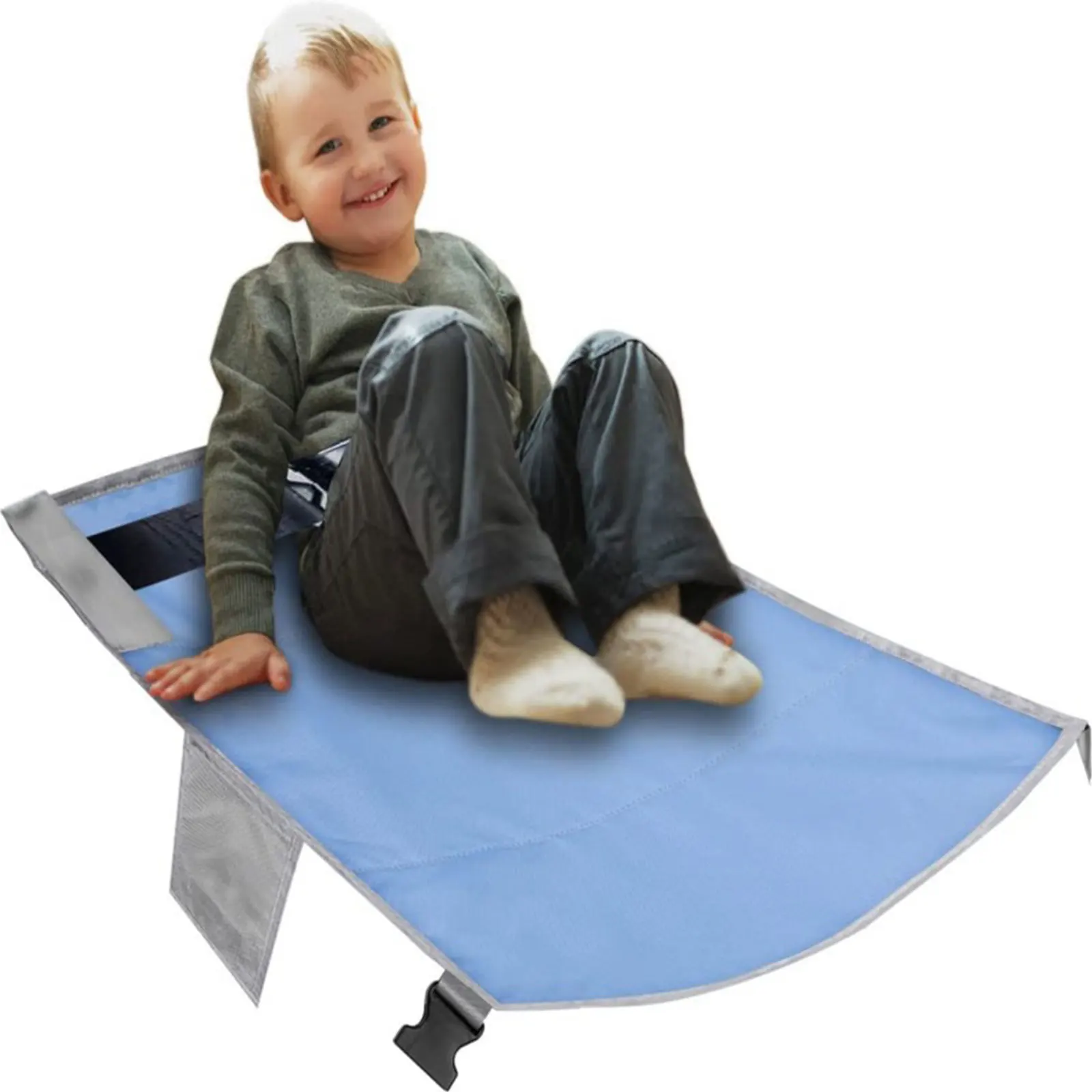 Kids Travel Airplane Bed Portable Children Pedals Beds Foot Leg Rest Hammock Baby Footrest Bed Toddler Airplane Seat Extender
