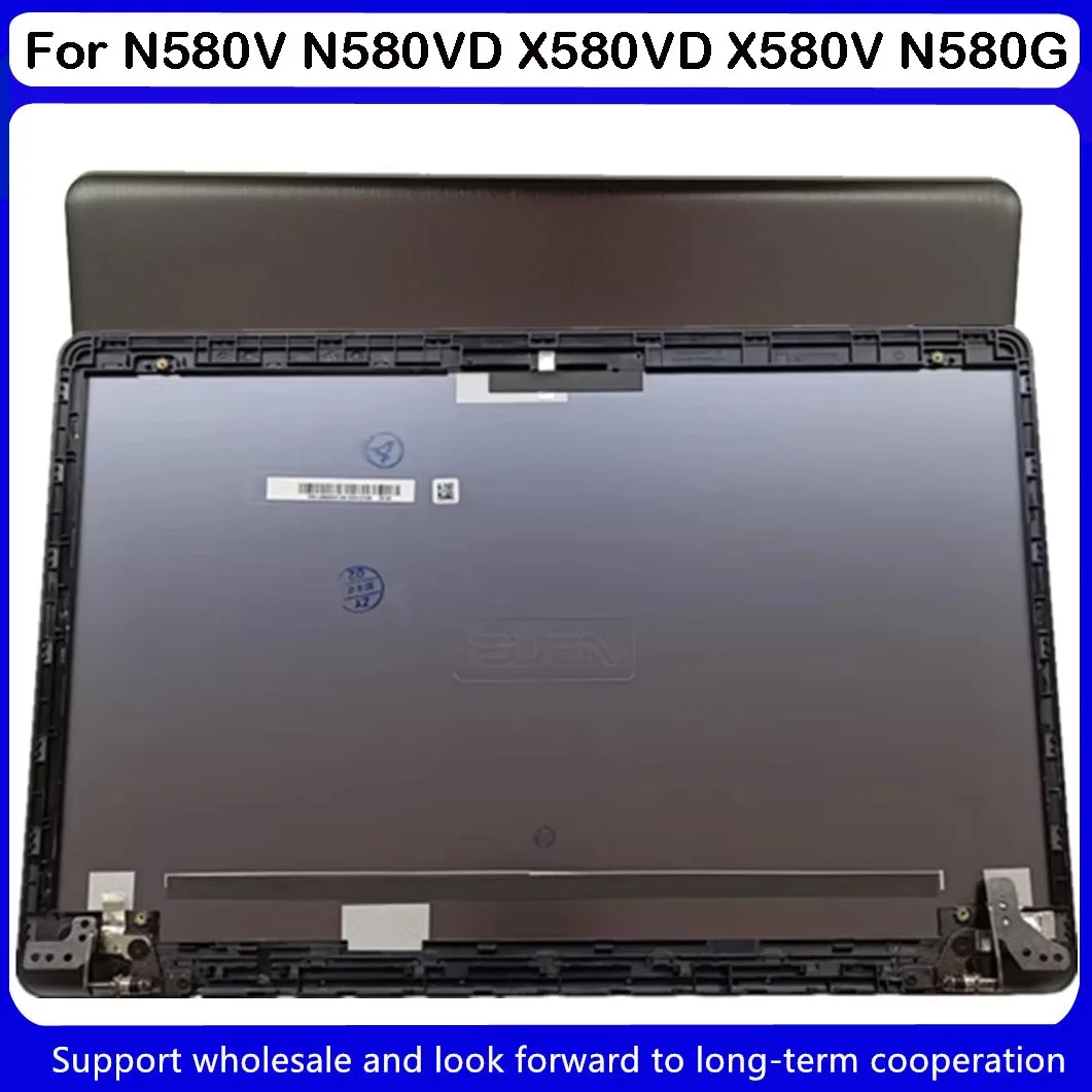 Nuovo Per Asus N580V N580Vd X580Vd X580V N580G Cover Posteriore Lcd Con Cerniere Grigio