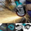 Gisam 125mm M14 Brushless Angle Grinder 7 Gears Cordless Grinding Machine Cutting Woodworking Power Tools For Makita 18V Battery 2