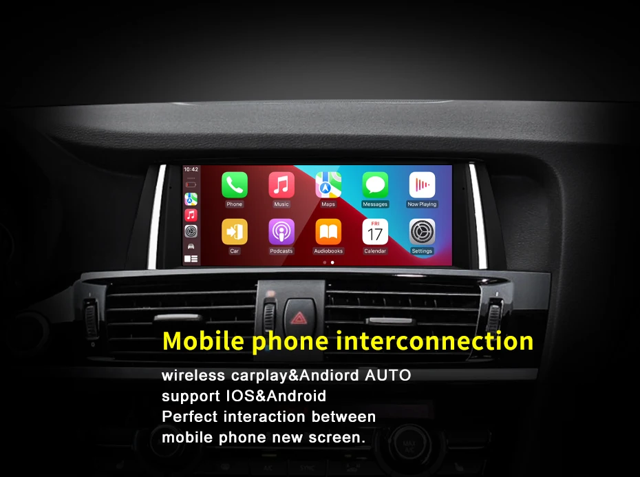 ID8 Qualcomm 8Core For BMW X3 X4 F25 F26 Car Video Player Android Auto Carplay S