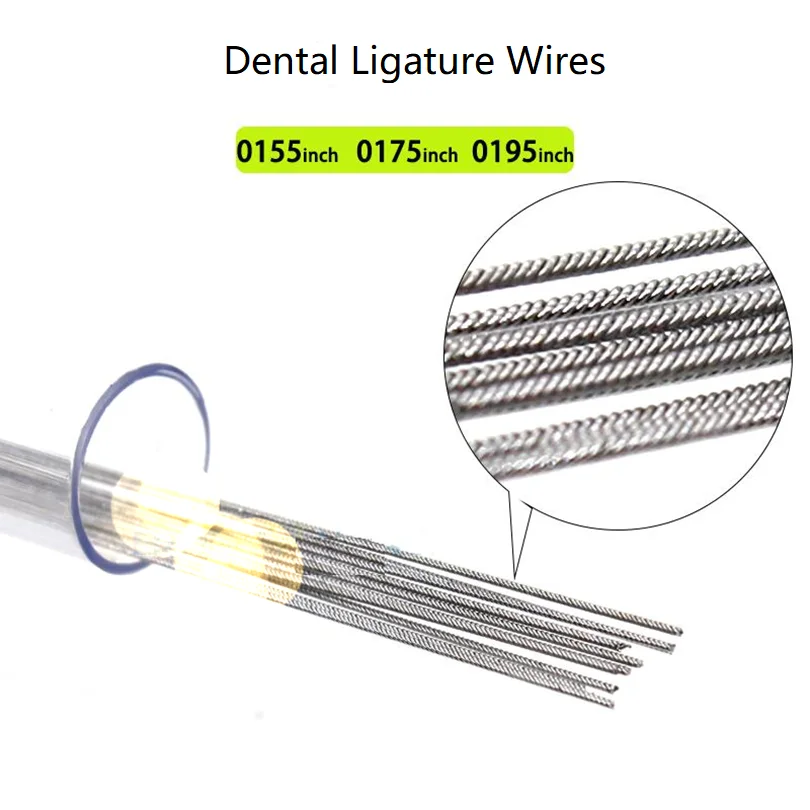 20PCS/Tube Dental Orthodontic Ligature Wires Stainless Coaxial Wire