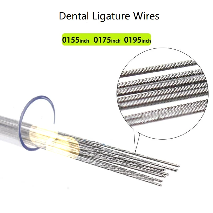 20PCS/Tube Dental Orthodontic Ligature Wires Stainless Coaxial Wire