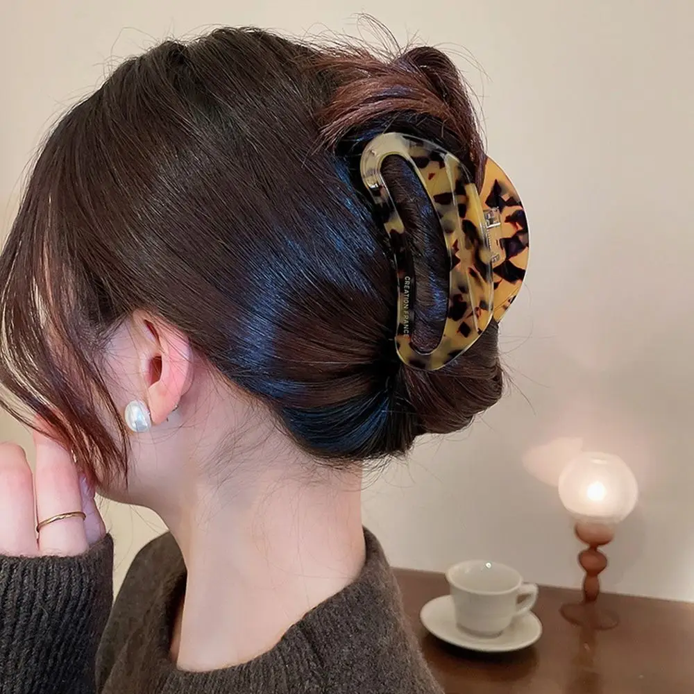 

Ponytail Holder Acetic Acid Hair Accessories Korean Style Crab Clip Women Hair Clips Crescent Hair Claw