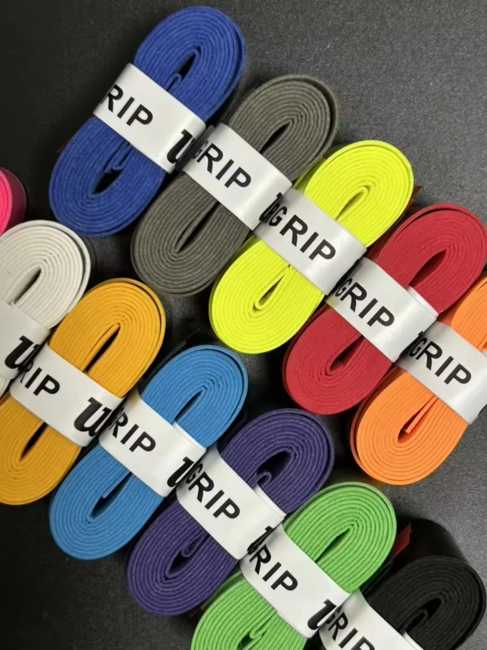 Lot De 8 Grips De Raquette Tennis/badminton MSLSOZ - PU Antidérapant, 1100x25x0.7 Mm, Couleurs Assorties (noir, Blanc, Rose, Violet)