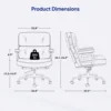 Household Office Chair Comfortable Sedentary Computer Chair Lifting Adjustable Fashion Modern Furniture 6