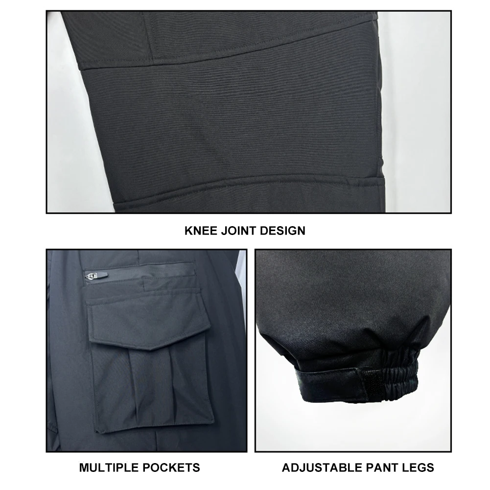 Unisex Winter Heating Pants 18 Heating Zones Waterproof Windproof Electric Warm Trousers Thermal Outdoor Sports Warmer Clothing tactical pants