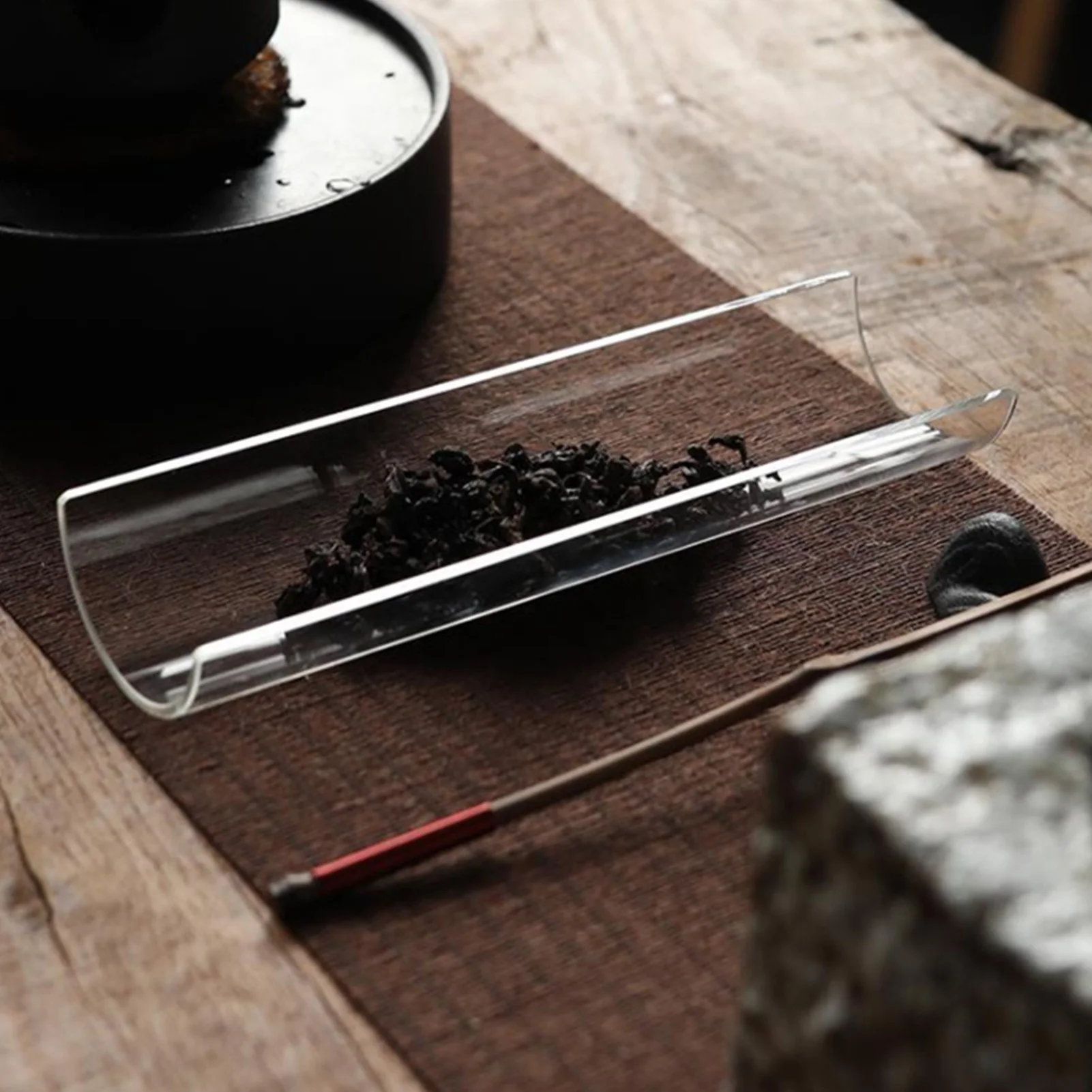 Chinese Kung Fu Tea Scoop Glass Loose Tea Measure Spoon Tea Scoop