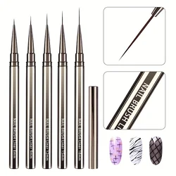 5PCS Nail Art Liner Brushes for Manicure Design and Nail Art Creativity (5pcs in 1)