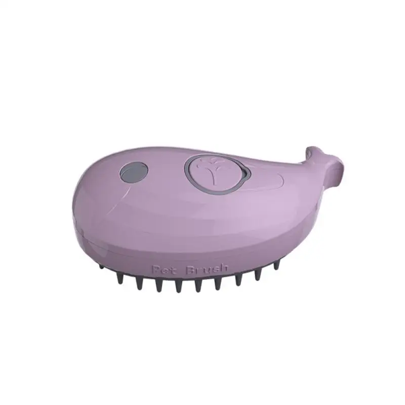 1PC Cat Steam Brush Electric Spray Water Spray Kitten Pet Comb Soft Silicone Depilation Cats Bath Hair Brush Grooming Supplies