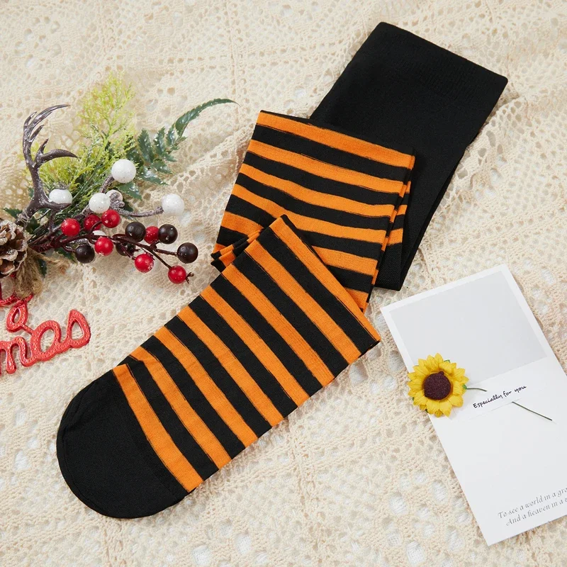 Girls Pantyhose Children Stockings Children Girl Pantyhose Kids Striped Pattern High Waist Cosplay Leggings Pants Cosplay Halloween Christmas Stockings