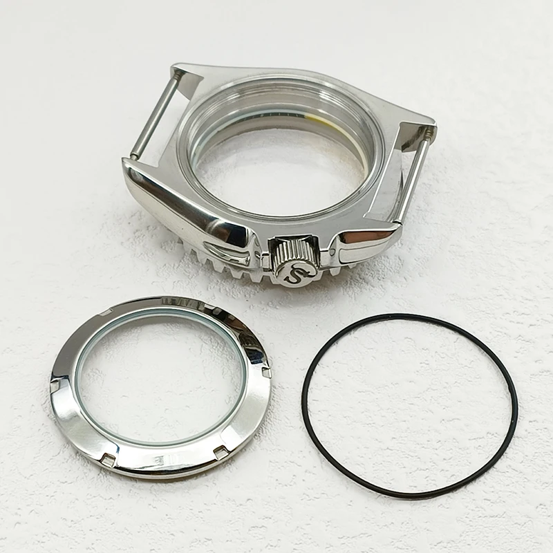 42 mm SKX007 Uhrengehäuse, Kuppel-Saphirglas-Gehäuse, passend für NH35 NH36 4R35 4R36 7S26 Uhrwerk, 28,5 Zifferblatt, Herren-Taucheruhrengehäuse – Detail 13