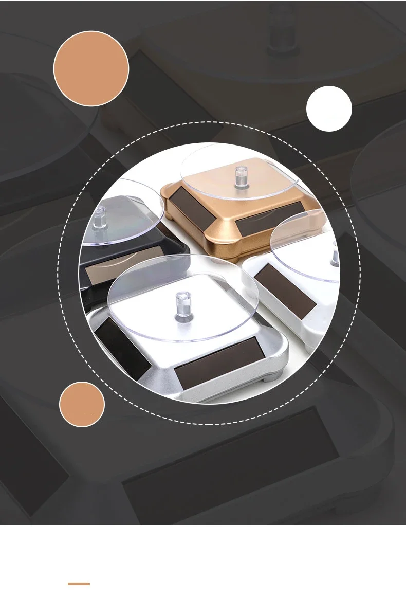 Solar Showcase 360 Automatic Rotating Turntable Jewelry Organizer