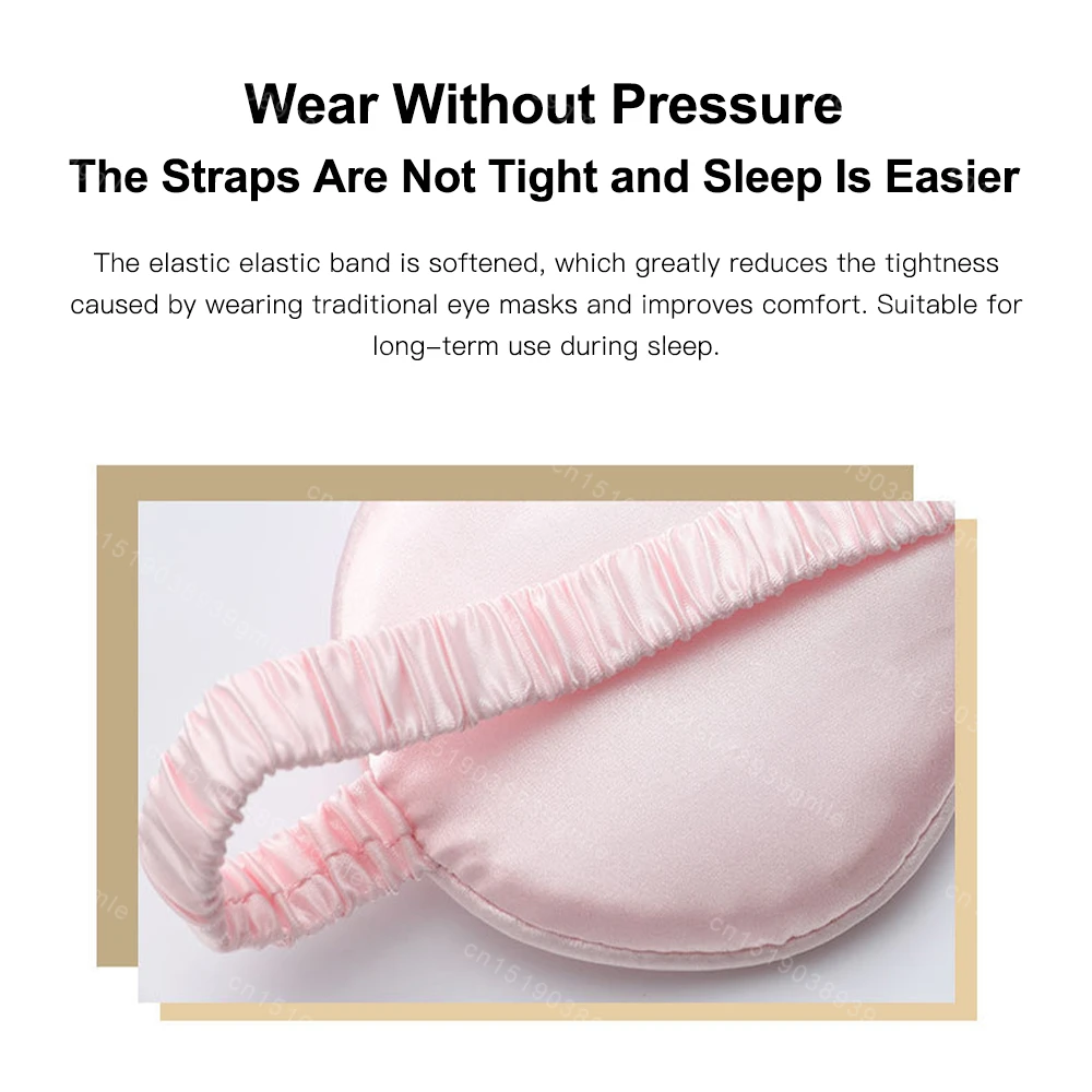 Description Picture 5 of item3Pcs Set Imitated Silk Eye Patch Shading Sleep Eye Mask Eyepatch Travel Relax Cover Eyeshade Health Sleeping Soft