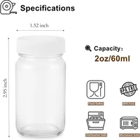 Juice Bottles, 2oz Glass Bottles with Lids, Shot Bottles with Caps Ginger Shots Bottles, Wide Mouth Juicing Bottles 2