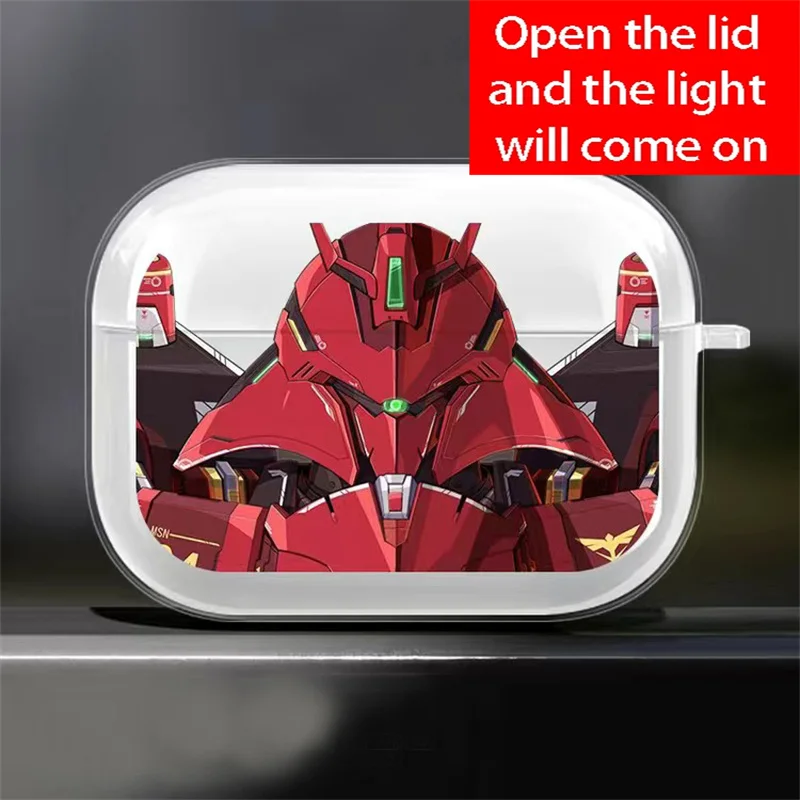 

Anime GUNDAM Soft Tpu Earphone Case for Apple Airpods 1 2 3 Pro Pro2 Cartoon wireless Bluetooth Protective Cover