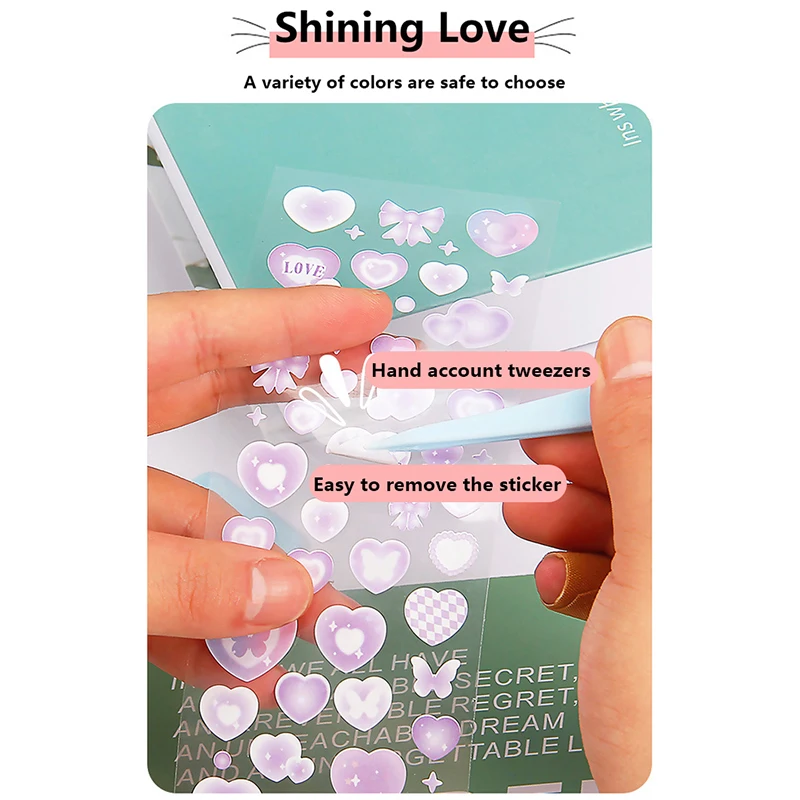 Tweezers Scrapbook Sticker Hand Account Tools Plastic Tweezers Scraper Multi-tool Stationery DIY Junk Journal Album Supplies