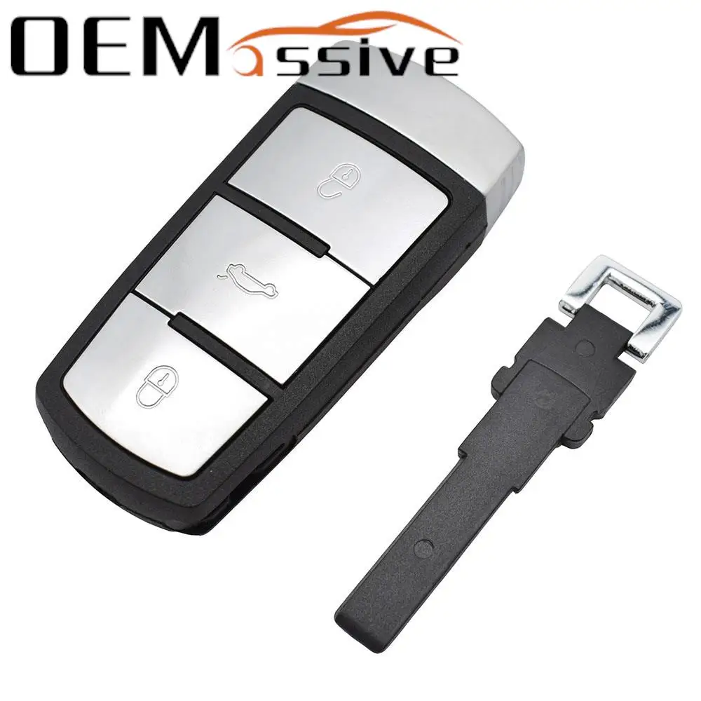 

Корпус без ключа для VolksWagen VW Passat B6 3C B7 Magotan CC 2005-2015, 3 кнопки, запасной ремонтный комплект